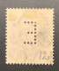 Dienstmarke E Lochung Mi 12 Gepr Bauer BPP,  Bayern 1914/1915 3 Pf Gestempelt (Baviére Bavaria - Oblitérés