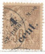 Saint Pierre Et Miquelon Colonie Française Timbre Au Type Alphée Dubois N° 43b Oblitéré Variété Surcharge En 2 Fois - Used Stamps