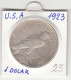 UNITED STATES 1 DOLLAR 1923 LIBERTY PEACE    SILVER COIN - 1921-1935: Peace