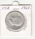 UNITED STATES 1/2 HALF DOLLAR 1967 KENNEDY  SILVER COIN - 1964-…: Kennedy