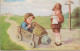 Wally Fialkowska  Enfant  Kids By Car Soap Box Race Old PC. Cpa. 1929 - Fialkowska, Wally