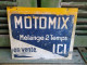 Rare Ancienne Enseigne Publicitaire Tôle & Papier Motomix Mélange 2 Temps En Vente Ici - Öl & Benzin