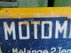 Delcampe - Rare Ancienne Enseigne Publicitaire Tôle & Papier Motomix Mélange 2 Temps En Vente Ici - Hydrocarbures