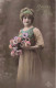 FETES - Bonne Fête - Jeune Femme - Colorisé - Carte Postale Ancienne - Fête Des Mères