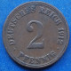 GERMANY - 2 Pfennig 1912 A KM# 16 Empire (1871-1918) - Edelweiss Coins - 2 Pfennig