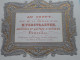 Calendrier 1856 - AU COFFY Rue De La Colinne BRUSSEL > M. VERSTRAETEN ( Carte PORCELAINE - Lith. SALOMON ) CDV ! - Visiting Cards