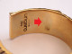 Delcampe - -ANCIEN BRACELET MANCHETTE UNGARO Métal Doré Bande Texturée En Barrettes  E - Bracelets