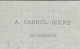 NAVIGATION 1875 ENTETE A. Cabrol Jeune Armateur Bordeaux Armement Navire « Eugène Marie » Allant à Nouméa Cargaison Eau - 1800 – 1899