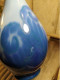 Delcampe - Camille Tharaud Limoges Vase Porcelaine Bleu Décor Fougères - Limoges (FRA)