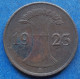 GERMANY - 1 Rentenpfennig 1923 A KM# 30 Weimar Republic Rentenmark Coinage (1923-1929) - Edelweiss Coins - 1 Rentenpfennig & 1 Reichspfennig