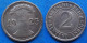 GERMANY - 2 Rentenpfennig 1923 J KM# 31 Weimar Republic Rentenmark Coinage (1923-1929) - Edelweiss Coins - 2 Renten- & 2 Reichspfennig
