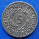 GERMANY - 5 Rentenpfennig 1924 A KM# 32 Weimar Republic Rentenmark Coinage (1923-1929) - Edelweiss Coins - 5 Rentenpfennig & 5 Reichspfennig