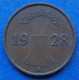 GERMANY - 1 Reichspfennig 1928 A KM# 37 Weimar Republic Reichsmark Coinage (1924-1938) - Edelweiss Coins - 1 Rentenpfennig & 1 Reichspfennig