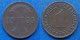 GERMANY - 1 Reichspfennig 1933 A KM# 37 Weimar Republic Reichsmark Coinage (1924-1938) - Edelweiss Coins - 1 Rentenpfennig & 1 Reichspfennig