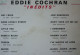 Eddy COCHRAN - LP - 33T - Disque Vinyle - Inédits - LBY 1209 F - Rock