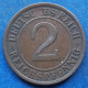 GERMANY - 2 Reichspfennig 1924 E KM# 38 Weimar Republic Reichsmark Coinage (1924-1938) - Edelweiss Coins - 2 Renten- & 2 Reichspfennig