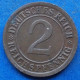 GERMANY - 2 Reichspfennig 1924 J KM# 38 Weimar Republic Reichsmark Coinage (1924-1938) - Edelweiss Coins - 2 Renten- & 2 Reichspfennig