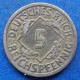 GERMANY - 5 Reichspfennig 1925 A KM# 39 Weimar Republic Reichsmark Coinage (1924-1938) - Edelweiss Coins - 5 Rentenpfennig & 5 Reichspfennig