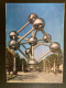 CP L'ATOMIUM TP EXPOSITION UNIVERSELLE 1F+50c OBL.MEC.23 IX 1958 BRUXELLES - 1958 – Brussel (België)