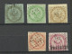 FRANCE Colonies 1859/1865 = 5 Values From Set Michel 1 - 6 O Adler Eagle Aigle Imperial - Eagle And Crown