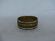 Beautiful Vintage Brass Bracelet With Inlaid Mother Of Pearl #1553 - Bracelets