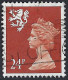 GREAT BRITAIN Scotland 1989 QEII 24p India-Red Machin SGS69 FU - Scotland