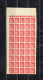 FRANCE Type PAIX 50 Cts Rouge, Timbre Non Dentelé En Planche De 45 Tbs / FAUX DE SAMOREAU - Unused Stamps