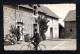 Carte Photo à Identifier D'une Cour De Ferme, Un Homme Sur Son Vélo En Tenue De Dimanche (Environ Dinard Ou Pleurtuit ?) - Genealogia