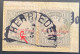 Portomarke Mi 9 I Gepr Bauer BPP, FEHLDRUCK „ZAHLHAR“  LUXUS. Bayern 1882 10 Pf Paar HERRIEDEN (Postage Due - Gebraucht