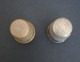 Coppia Ditali Vintage Per Cucire 2,0 X 1,7 Cm Offertissima Come Da Foto  Con Patina Originale - Thimbles