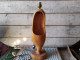 Ancienne Lampe Sabot Sculpté Bois Sabotier Art Populaire - Luminarie E Lampadari