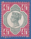 GB QV 1887-92 Jubilee Issue 4½d Carmine Rose And Green - Unused - Scott #117 - Ungebraucht