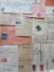 FRANCE LOT DE 20 PAPIERS AVEC TIMBRES FISCAUX DIVERS - Briefe U. Dokumente