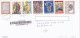 POPES, SAN PIETRO SQUARE AND BASILICA, FINE STAMPS ON REGISTERED COVER, 2007, VATICAN - Brieven En Documenten