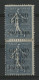 GRAND LIBAN RARE VARIETE N° 9 Sans Valeur Tenant à Un Timbre Normal Signé J.F.Brun. Voir Description - Unused Stamps