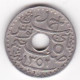 Protectorat Français 5 Centimes 1933 , Cupro Nickel, Petit Module, Lec# 92 - Tunisia