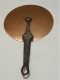 -ANCIEN COUVERCLE DE CASSEROLE XIXe CUIVRE POIGNEE Fer DECO CUISINE  E - Coppers