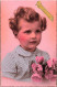 Enfants - Portrait - Une Petite Fille - Heureux Anniversaire - Carte Postale Ancienne - Portraits