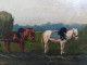 Delcampe - Tableau Scène Paysanne Chevaux Villiers Sur Marne / 02 Rural - Huiles