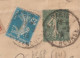 1919 - ENV. ENTIER POSTAL SEMEUSE RECOMANDEE Avec PERFORE "MA" De MAURY à PARIS - RARE ENSEMBLE - Lettres & Documents