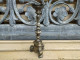 Bougeoir Bronze Argenté XXème Style Gothique Haute Époque Candlestick - Kandelaars, Kandelaars & Kandelaars
