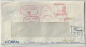 Argentina 1990 L'Oréal Registered Cover Sent From Buenos Aires Meter Stamp Slogan Lancôme Rose Flower Perfume Cosmetic - Brieven En Documenten