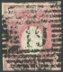SCHLESWIG-HOLSTEIN 2a O, 1850, 2 S Lebhaftrosa Mit Zentrischem Klaren Roststempel 19 (KIEL BAHNHOF), Marke Unten Leicht  - Schleswig-Holstein
