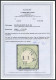Dt. Reich 2a O, 1872, 1/3 Gr. Gelblichgrün Mit Ersttagsstempel PIRNA 1.1.72, Kleiner Randfehler Sonst Pracht, Fotoattest - Usados