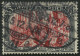 Dt. Reich 97AIM O, 1905, 5 M. Ministerdruck, Rahmen Dunkelgelbocker Quarzend, Pracht, Fotoattest Jäschke, Mi. 2000.- - Used Stamps