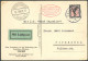 ZEPPELINPOST 75D BRIEF, 1930, Pfalzfahrt, Bordpost Der Rückfahrt, Künstlerkarte - Airmail & Zeppelin