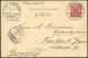 DSWA VS 47b BrfStk, 1897, CAP CROSS Auf Postkarte Mit 10 Pf. Lebhaftrosarot Nach Frankfurt/M., Pracht, R!, Gepr. Czimmek - Duits-Zuidwest-Afrika