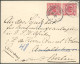 DSWA VS 47d Paar BRIEF, 1896, 10 Pf. Lebhaftlilarot Im Senkrechten Paar Mit Stempel SWAKOPMUND Auf Brief Nach Berlin, Pr - África Del Sudoeste Alemana