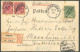 DSWA 2,3 BRIEF, 1899, Einschreib-Ansichtskarte Aus GOBABIS Vom 5.9.99 Mit 5 Pf, Grün, Zusätzlich 2-mal 10 Pf. Rot Mit St - German South West Africa