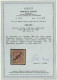 KAROLINEN 6I BrfStk, 1899, 50 Pf. Diagonaler Aufdruck, Prachtbriefstück, Fotoattest Steuer, Mi. 1800.- - Carolines